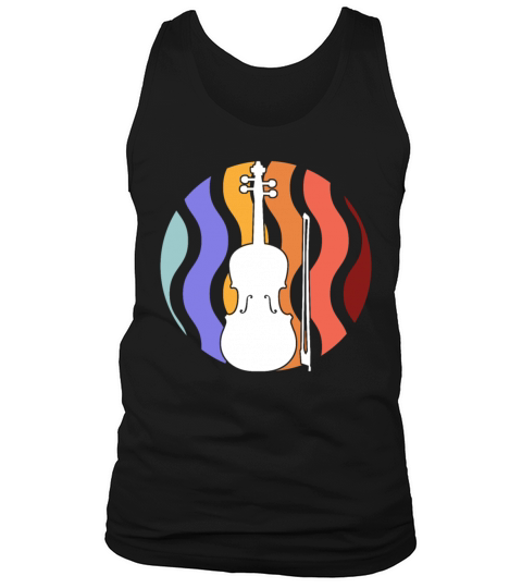 Retro Vintage Violin Musical Instrument Violinist Tank Top Unisex
