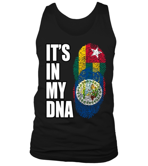 Togolese And Belizean Mix Heritage DNA Flag Tank Top Unisex