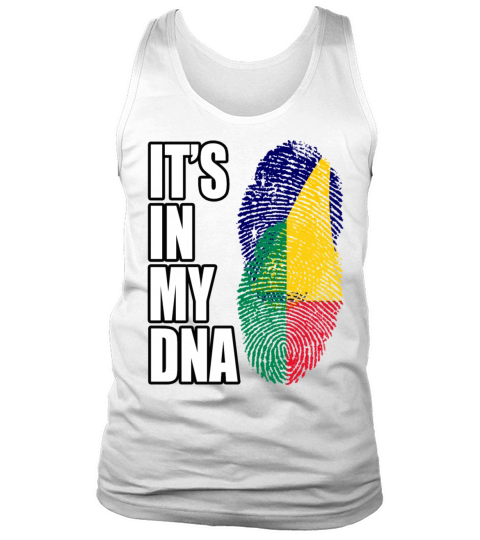 Tokelauan And Benin Mix Heritage DNA Flag Tank Top Unisex