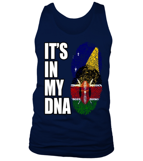 Tokelauan And Kenyan Mix Heritage DNA Flag Tank Top Unisex
