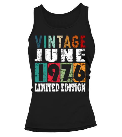 1976 vintage born in June gift Tank top Woman