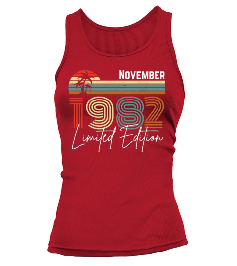 40 Years November 1982 Vintage Limited Edition Tank top Woman