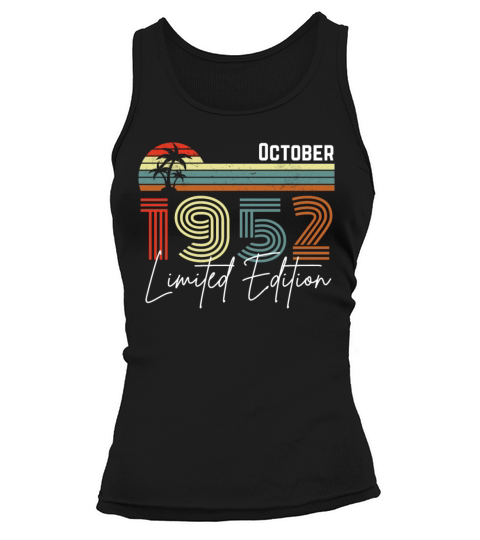 70 Years October 1952 Vintage Limited Edition Tank top Woman