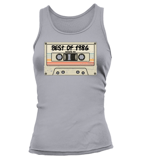 Best of 1986 Cassette Tape Birthday Tank top Woman