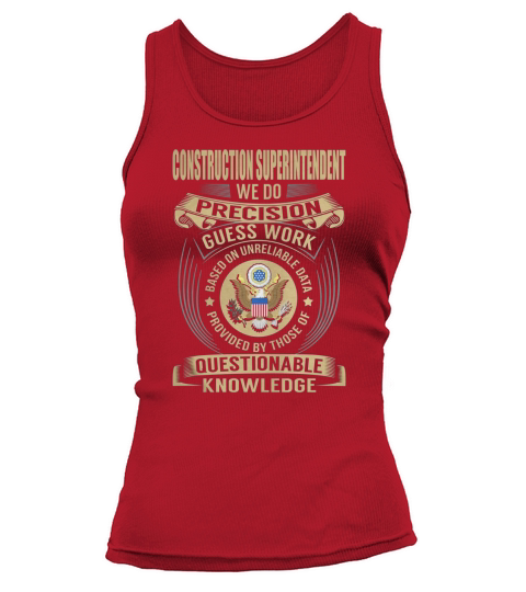Construction Superintendent - Job Title Tank top Woman