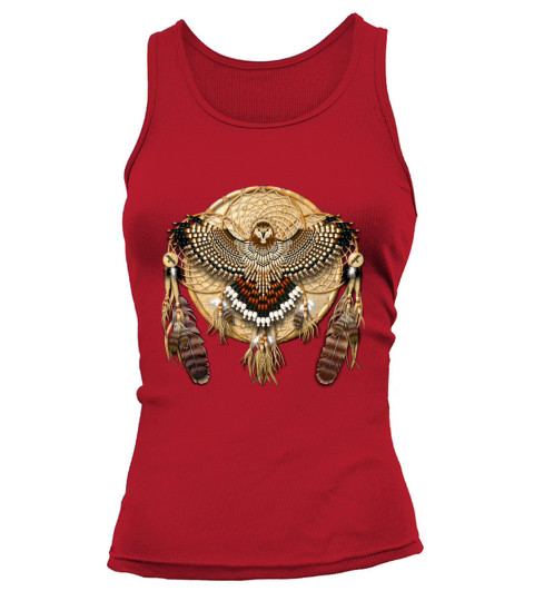 Funny Vintage Tshirt for Red-Tailed Hawk Native American Mandala - Mens Premium T-Shirt Tank top Woman