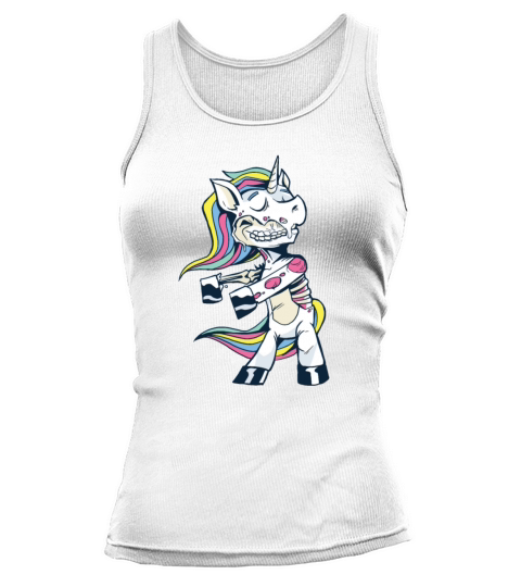 Funny Zombie Unicorn Dancing Tank top Woman