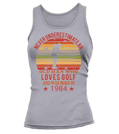 Golfing Golfplayers Vintage 1984 Birthday Tank top Woman