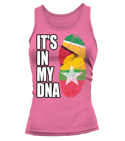 Guyanese And Burmese Mix Heritage DNA Flag Tank top Woman