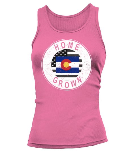 Land Map America US Flag Home Grown Colorado Tank top Woman