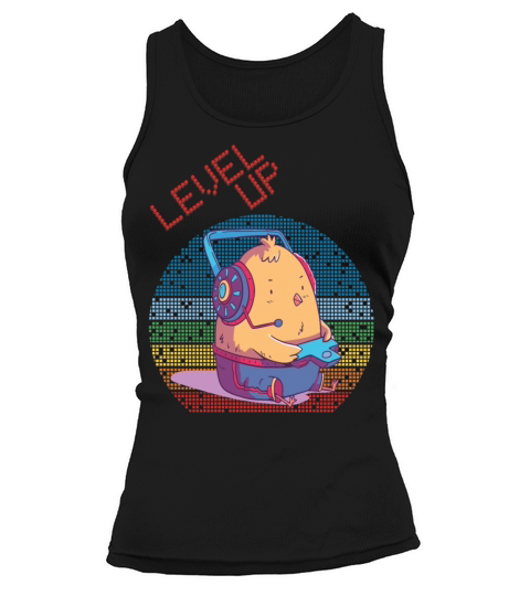 Level Up Gamer Video Games Retro Vintage Gaming Ch Tank top Woman