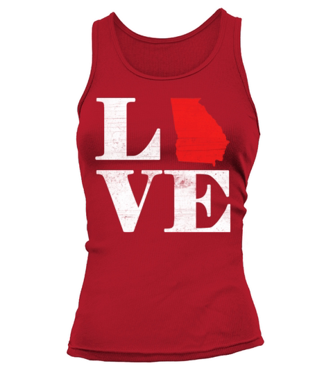 Proud America State Land Map Love Georgia Tank top Woman