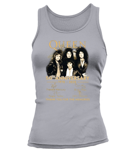 Queen 50th Anniversary 1970-2020 Thank You For The Memories shirt Tank top Woman