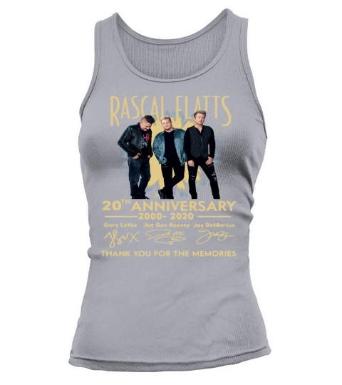 Rascal Flatts Band 20th Anniversary 2000-2020 Signature shirt Tank top Woman