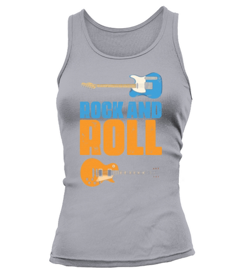 Retro Guitars Rock Band Musician Guitar Player Tank top Woman