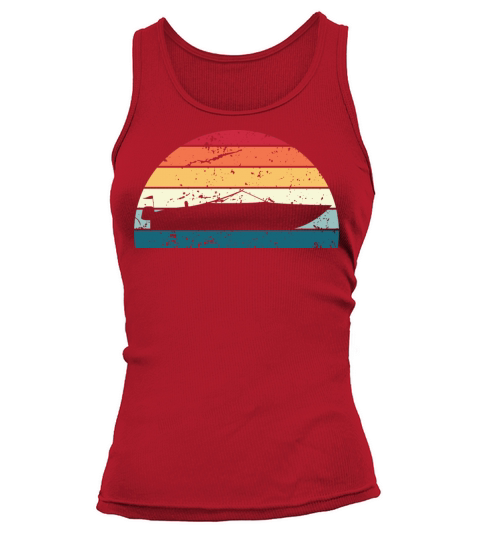 Retro Motorboating Sunset Vintage Motorboating Tank top Woman