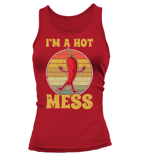 Retro Vintage Hot Chili Spicy Cute Pepper Tank top Woman
