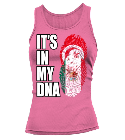 Tunisian And Mexican Mix Heritage DNA Flag Tank top Woman