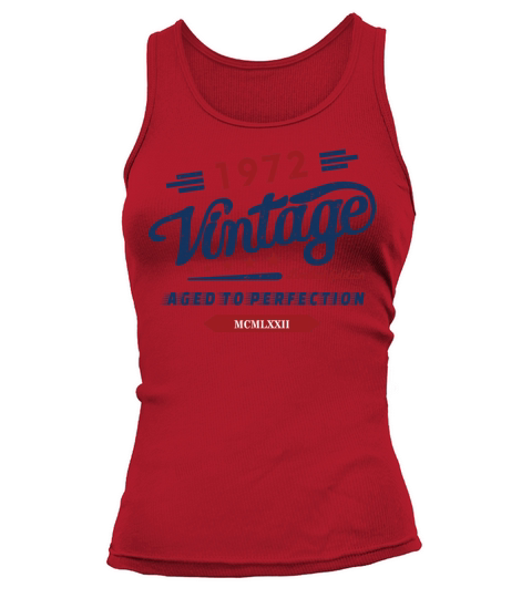 Vintage 1972 Aged To Perfection 50th Birthday Tank top Woman