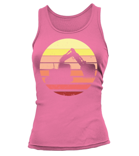 Vintage Retro Excavator Tank top Woman