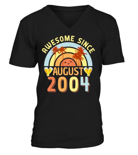 2004 In August Finally 18th V-Neck T-shirt
