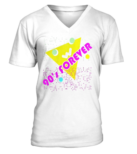 90s Forever T-Shirt Retro 1990s Vintage Style Tee-Shirt V-Neck T-shirt
