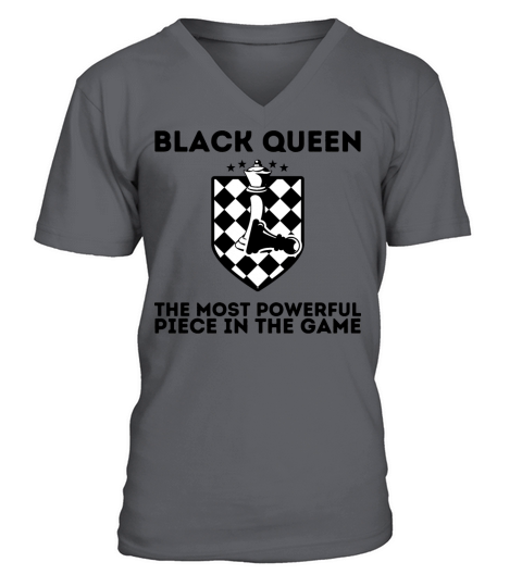 BLACK QUEEN The Most Powerful Piece In The Game V-Neck T-shirt