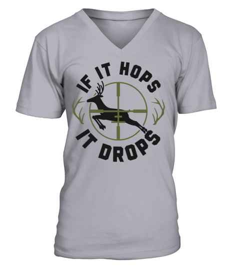 Buck Deer Hunting Hunter Vintage V-Neck T-shirt