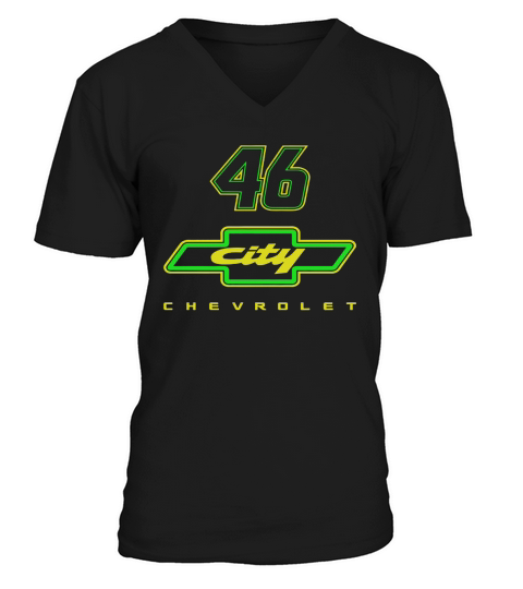 Cole Trickle Days Of Thunder Black 46 City Chevaolet V-Neck T-shirt