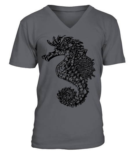 Cute Seahorses - Cool Vintage Seahorse V-Neck T-shirt