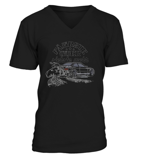 E36 drifting Bimmer fährste quer siehste mehr V-Neck T-shirt
