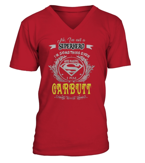 GARBUTT . GARBUTT superhero V-Neck T-shirt