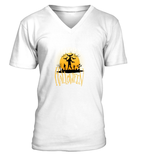 happy halloween V-Neck T-shirt