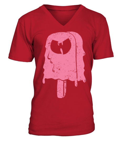 icecream wutang pink V-Neck T-shirt