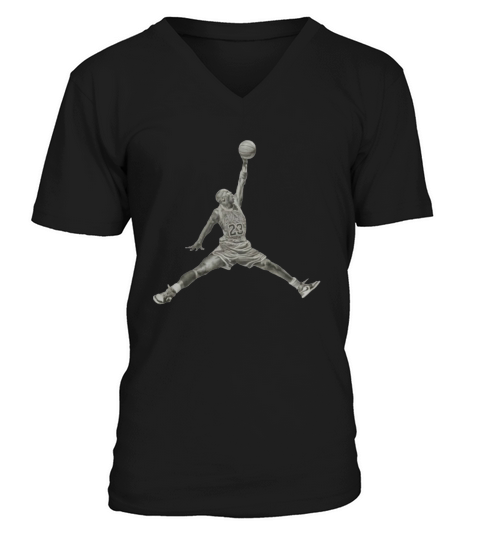 Michael Jordan Basketball Player V-Neck T-shirt