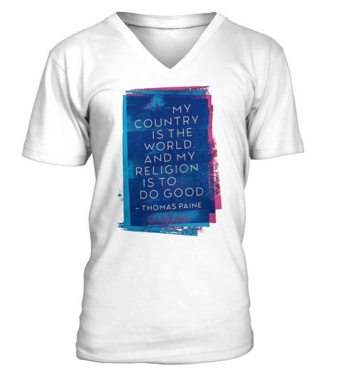 my country is the world T-Shirt V-Neck T-shirt