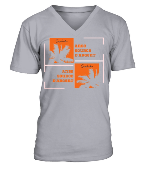 Seychelles Indian Ocean vintage sunset souvenir V-Neck T-shirt