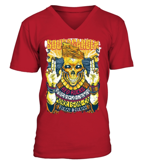 Soundgarden Red Rocks V-Neck T-shirt