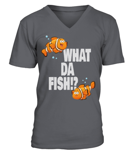 What da Fish funny quote Fish meme outfit V-Neck T-shirt
