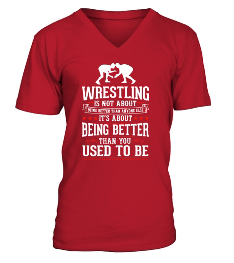 Wrestling V-Neck T-shirt