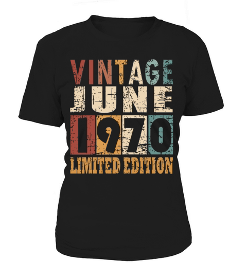 1970 vintage born in June gift Women's T-Shirt