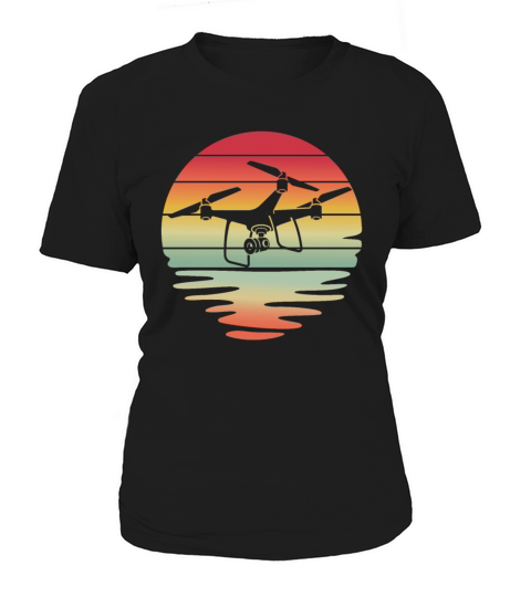 Drone Vintage Sunset Women's T-Shirt
