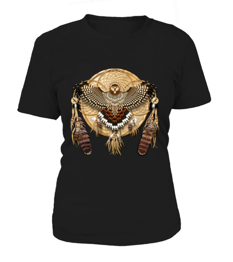 Funny Vintage Tshirt for Red-Tailed Hawk Native American Mandala - Mens Premium T-Shirt Women's T-Shirt