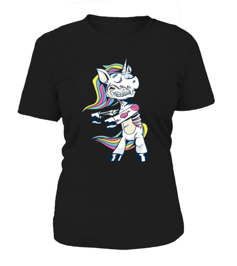 Funny Zombie Unicorn Dancing Women's T-Shirt