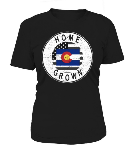 Land Map America US Flag Home Grown Colorado Women's T-Shirt