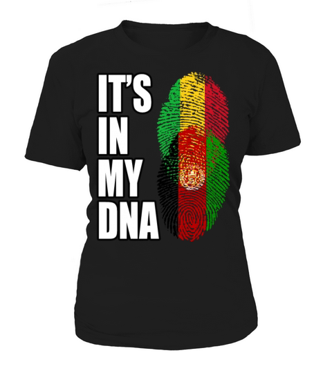 Malian And Afghanistan Mix Heritage DNA Flag Women's T-Shirt