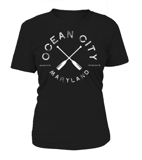 Ocean City Maryland Graphic Retro Vintage Women's T-Shirt