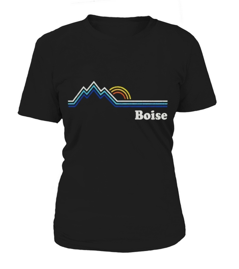 Retro Boise Idaho T Shirt Vintage Sunrise Mountains Tee Desi Women's T-Shirt
