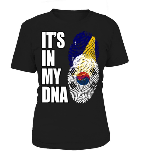Tokelauan And South Korean Mix Heritage DNA Flag Women's T-Shirt