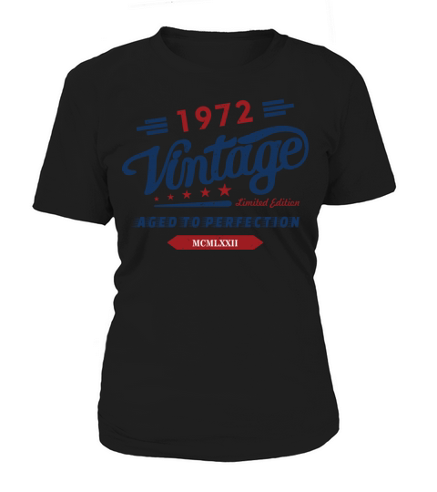 Vintage 1972 Aged To Perfection 50th Birthday Women's T-Shirt